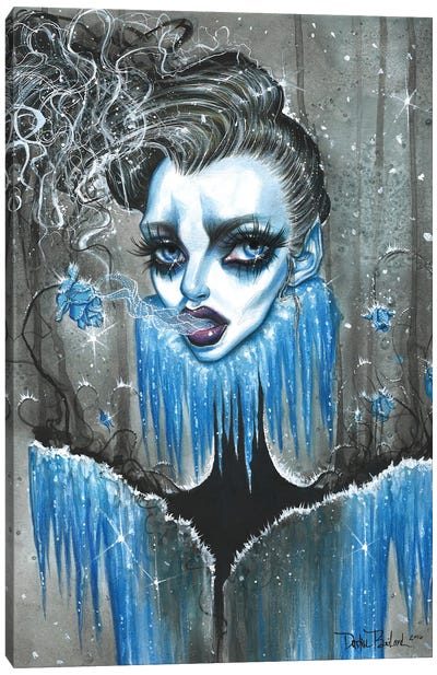 Blue Rose Canvas Art Print - Dustin Bailard
