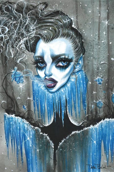 Black & White & Blue: Blue Rose by Dustin Bailard