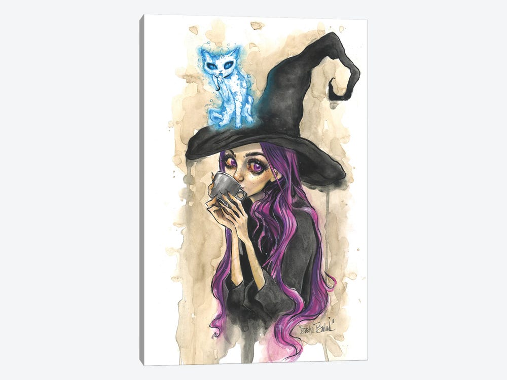Violet And Moonjax Cat by Dustin Bailard 1-piece Canvas Wall Art