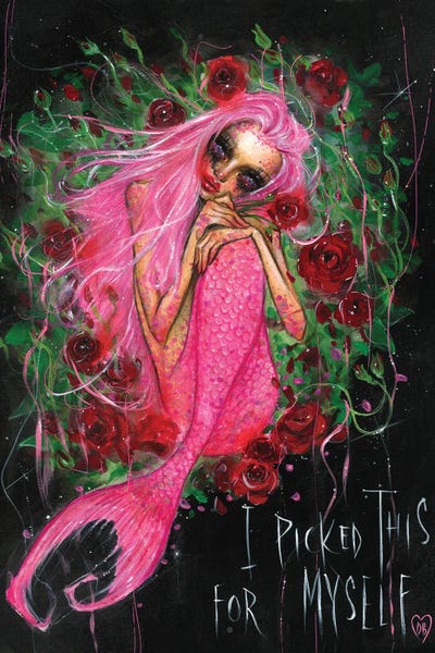 Angel Fish, I Picked This For Myself by Dustin Bailard canvas print