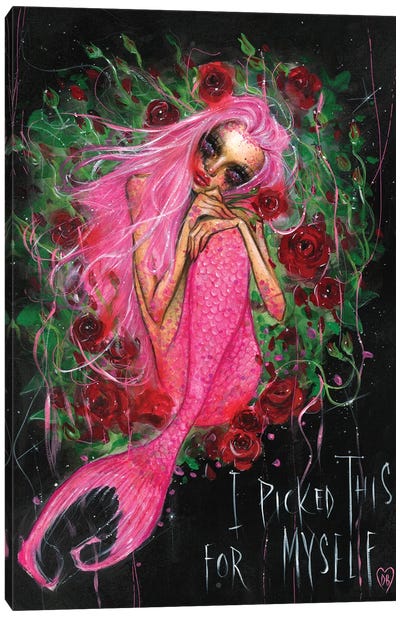 Angel Fish, I Picked This For Myself Canvas Art Print - Dustin Bailard