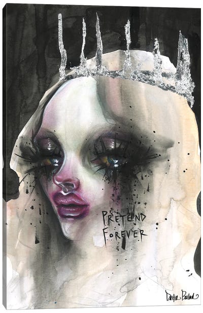 Pretend Forever Canvas Art Print - Goth Art