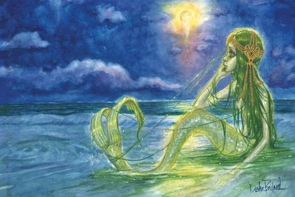 Mermaids: Moonbathing by Dustin Bailard