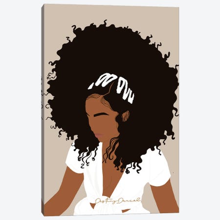 Afro Day Canvas Print #DTD18} by Destiny Darcel Canvas Wall Art