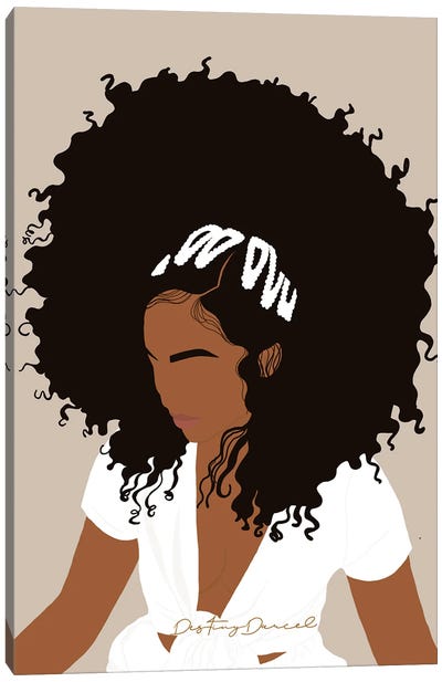 Afro Day Canvas Art Print - Destiny Darcel