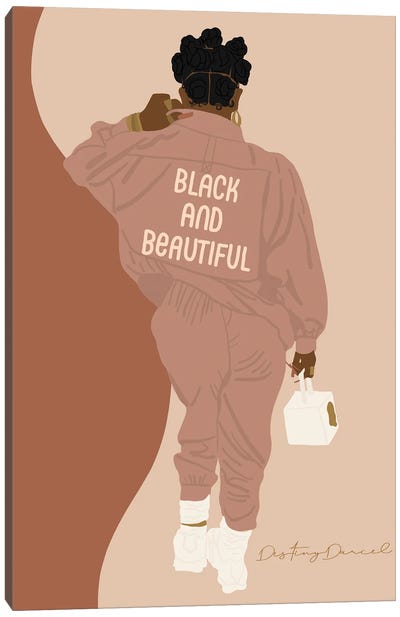 Black And Beautiful Canvas Art Print - Destiny Darcel