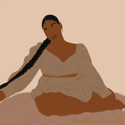 Black Woman by Destiny Darcel canvas print