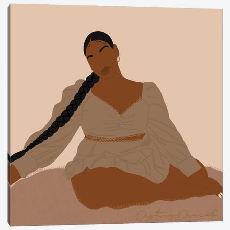Black Woman Canvas Print #DTD33} by Destiny Darcel Canvas Art