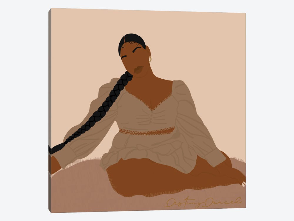 Black Woman by Destiny Darcel 1-piece Canvas Artwork
