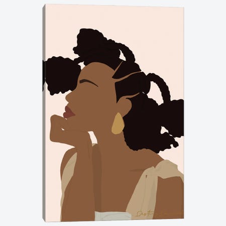 Perfect Hair Day Canvas Print by Destiny Darcel | iCanvas