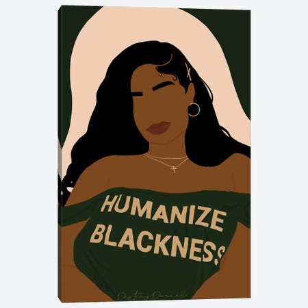 Humanize Blackness Canvas Print #DTD44} by Destiny Darcel Canvas Artwork