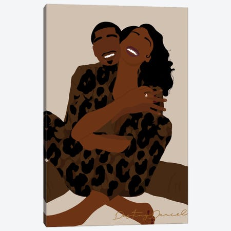 Loving You Is Easy Canvas Print #DTD47} by Destiny Darcel Canvas Artwork