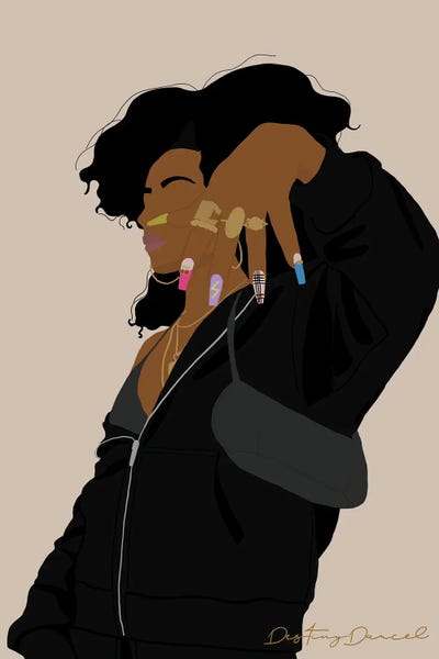 Destiny Darcel: Nails Long AF, Black AF by Destiny Darcel
