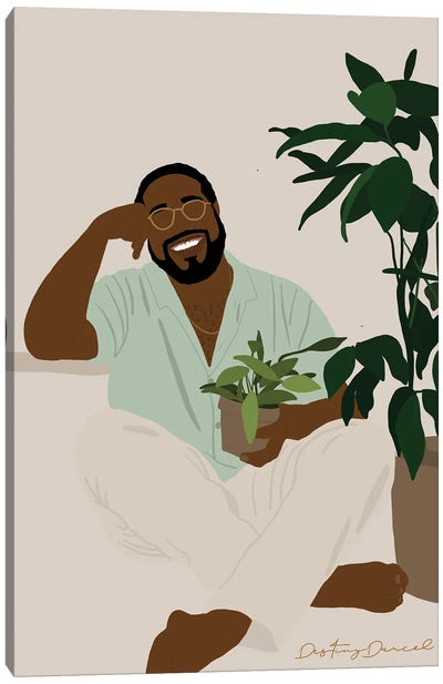 Plant Daddy I Canvas Art Print - Fatherly Love