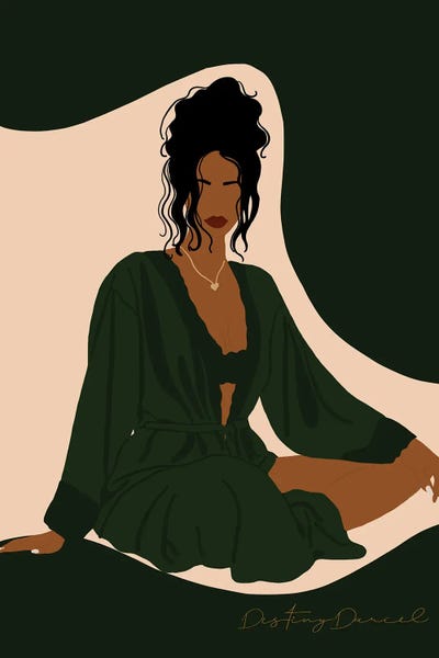 Silk Robe by Destiny Darcel canvas print