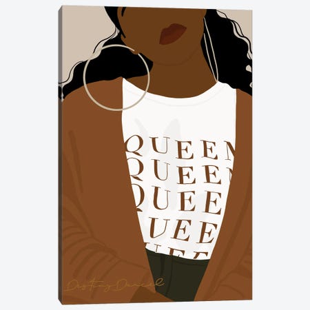 Queen Canvas Print #DTD63} by Destiny Darcel Canvas Art Print