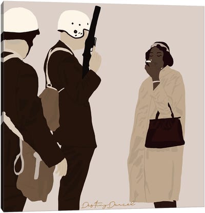 Unbothered Canvas Art Print - Black Lives Matter Art