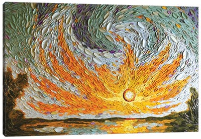 Jacob's Sky  Canvas Art Print - Artists Like Van Gogh