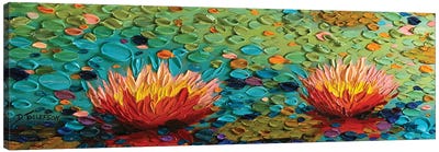 Lily Rapture 3 Canvas Art Print - Water Lilies Collection