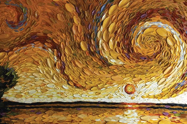 Artists Like Van Gogh: Martha's Pond  by Dena Tollefson