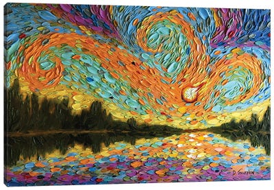 Peleg's Sky  Canvas Art Print - Artists Like Van Gogh