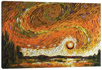Rebekah's Sky I Canvas Art Print - Artists Like Van Gogh