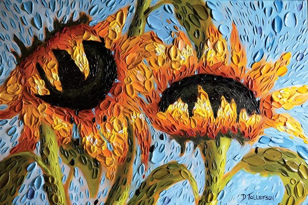 Van Gogh's Sunflowers Collection: Soothing Sunflowers  by Dena Tollefson