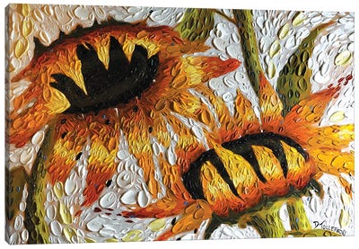 Sunflower Embrace  Canvas Art Print - Sunflower Art