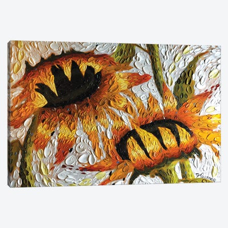 Sunflower Embrace  Canvas Print #DTO37} by Dena Tollefson Canvas Artwork