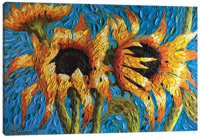 The Turquoise Dream  Canvas Art Print - Van Gogh's Sunflowers Collection