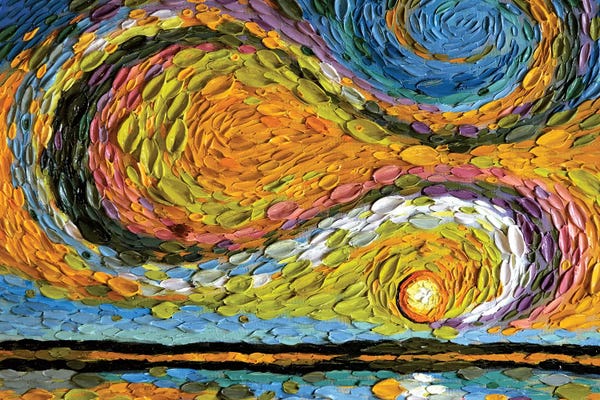 All Things Van Gogh: Chartreuse Sky  by Dena Tollefson