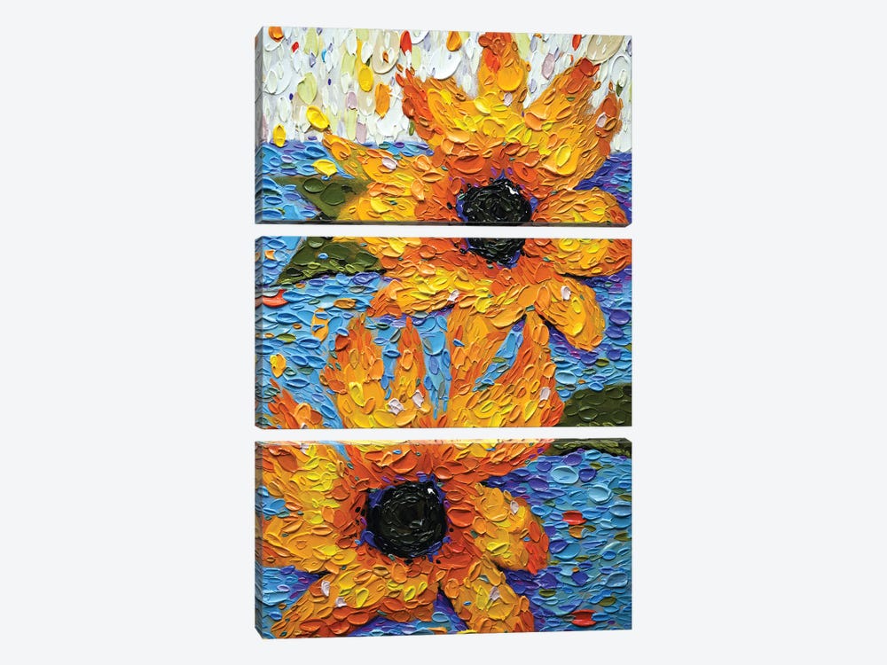 Flowers For Desiree 3-piece Canvas Art