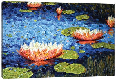 Jacqueline's Pond Canvas Art Print - Lily Art