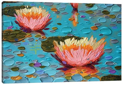 Spring Forward Canvas Art Print - Water Lilies Collection