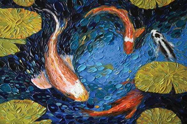 Koi: Koi Pond by Dena Tollefson