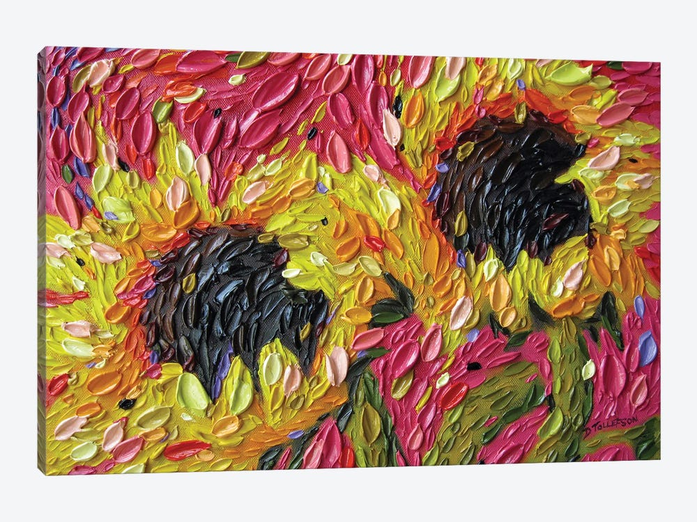 Fiesta Sunflowers by Dena Tollefson 1-piece Canvas Wall Art