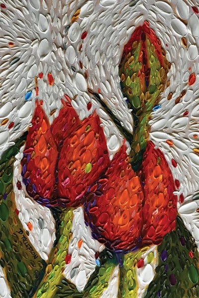 Textured Florals: Reaching For the Sun II by Dena Tollefson