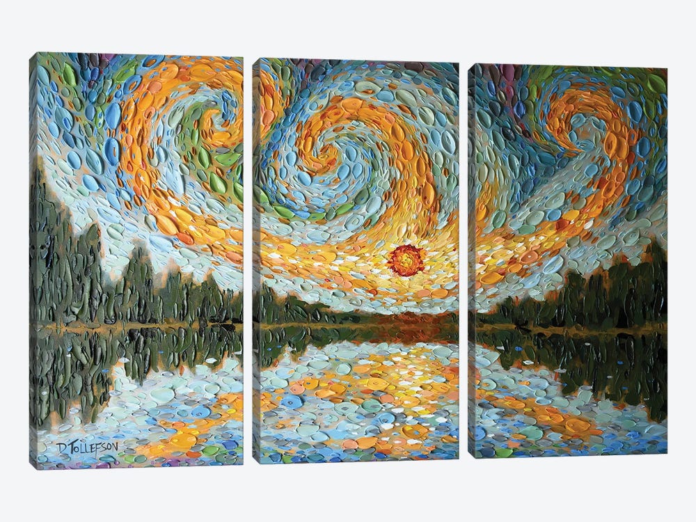 Lydia's Sky by Dena Tollefson 3-piece Canvas Artwork