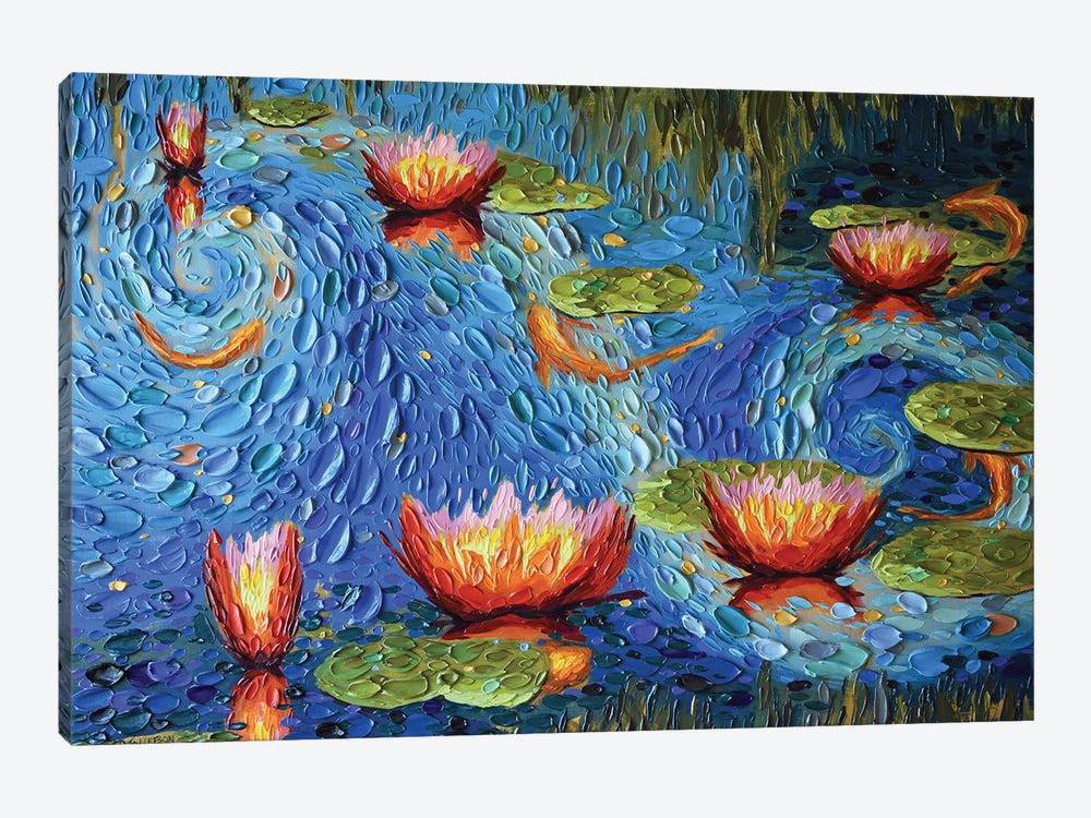 The Blue Pond by Dena Tollefson 1-piece Canvas Wall Art