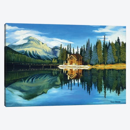 Lake Louise Canvas Print #DTT12} by Diana Titova Canvas Art