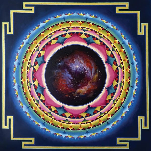 Diana Titova: Mandala Cosmic Flower by Diana Titova