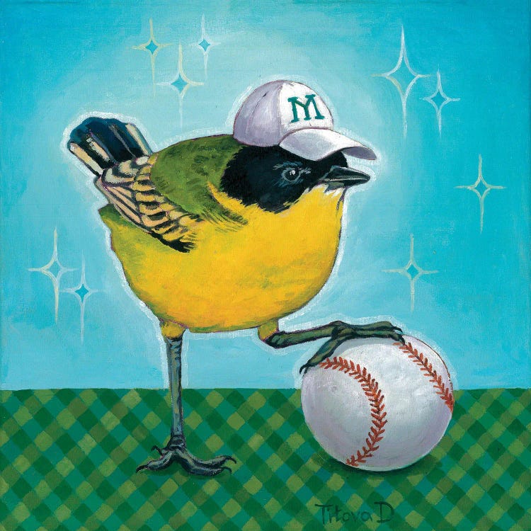 Dream Of Mister Yellow Magtail by Diana Titova wall art
