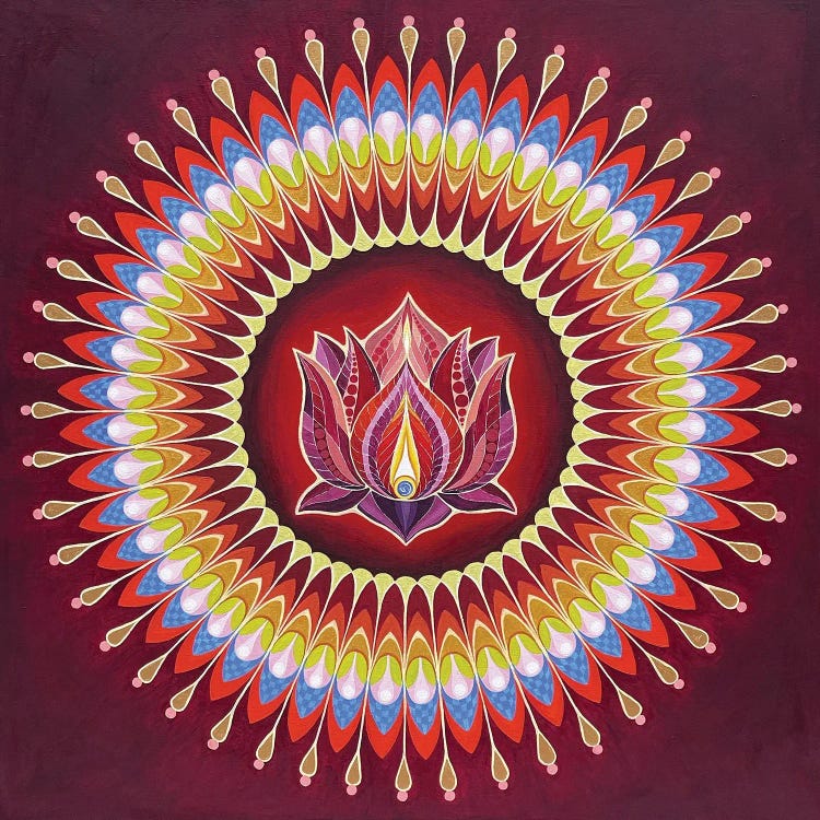 Red Lotus Mandala