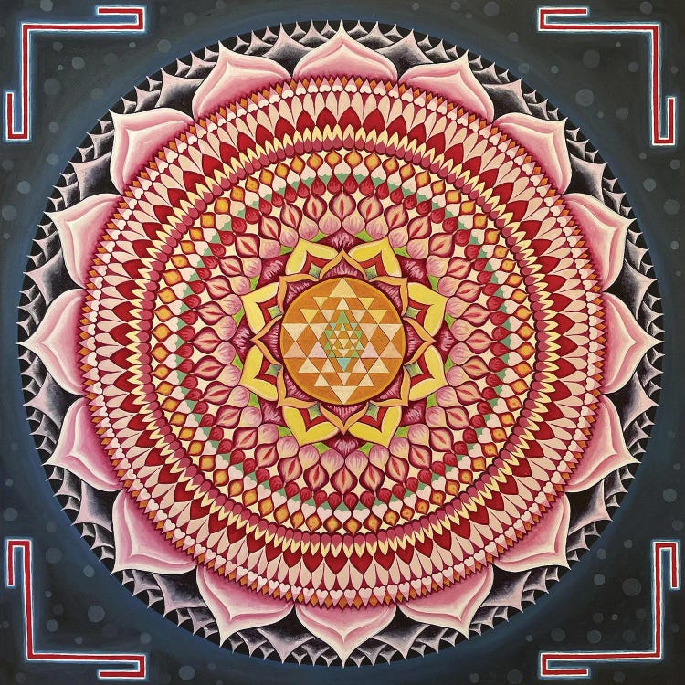 Sri Yantra One Thousand Petals Lotus