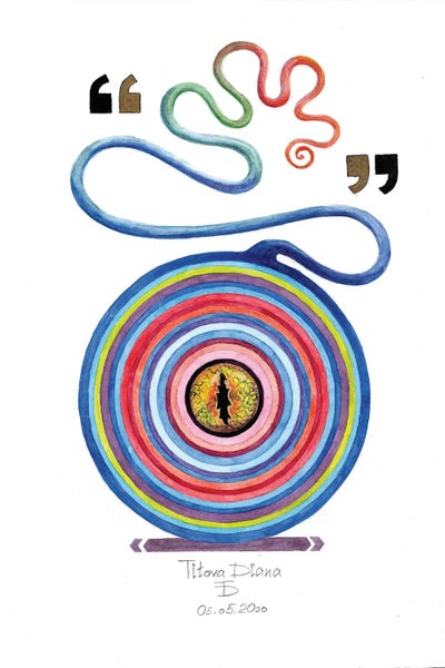 Intuitive Abstracts: Salamandra's Eye by Diana Titova