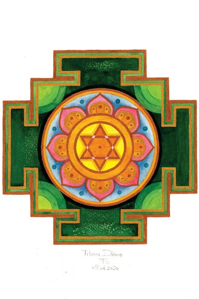 Diana Titova: Lakshmi Yantra by Diana Titova
