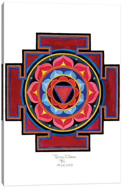 Kali Yantra Canvas Art Print - Global Patterns