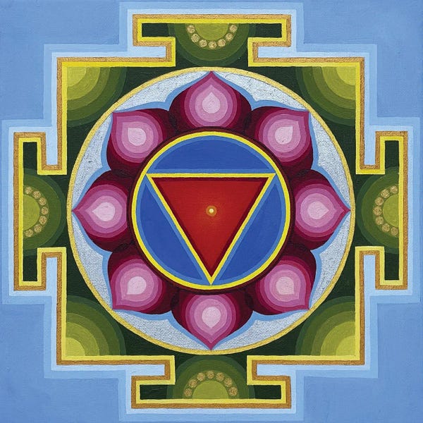Meditative & Methodical Abstracts: Tara Yantra II. (Yantra Of The Goddess Tara) by Diana Titova