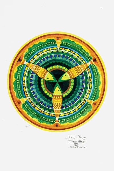 Diana Titova: Fishy Ginkgo I by Diana Titova