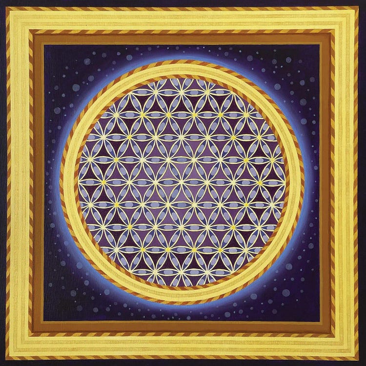Purple Flower Of Life